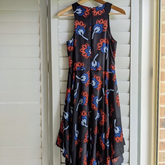 Country Road floral hankerchief hem midi dress - Picture 5 of 6